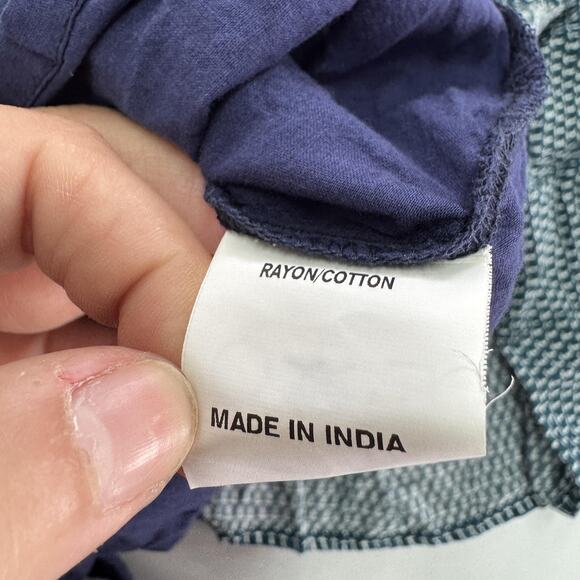 eShakti Dress Womens 6 Purple Blue Boho Paisley Maxi Rayon Cotton India Printed - Picture 4 of 7